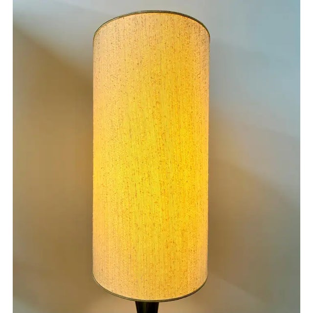 Mid-Century Modern Green Malachite Teardrop Design Table Lamp W Custom Shade For Sale - Image 12 of 16