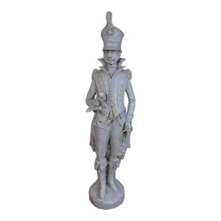 Large Mid Century Italian Ceramic Grenadier Sculpture For Sale