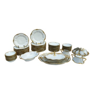 Antique Jean Pouyat Limoges, France China - Dinner Service for 12 For Sale
