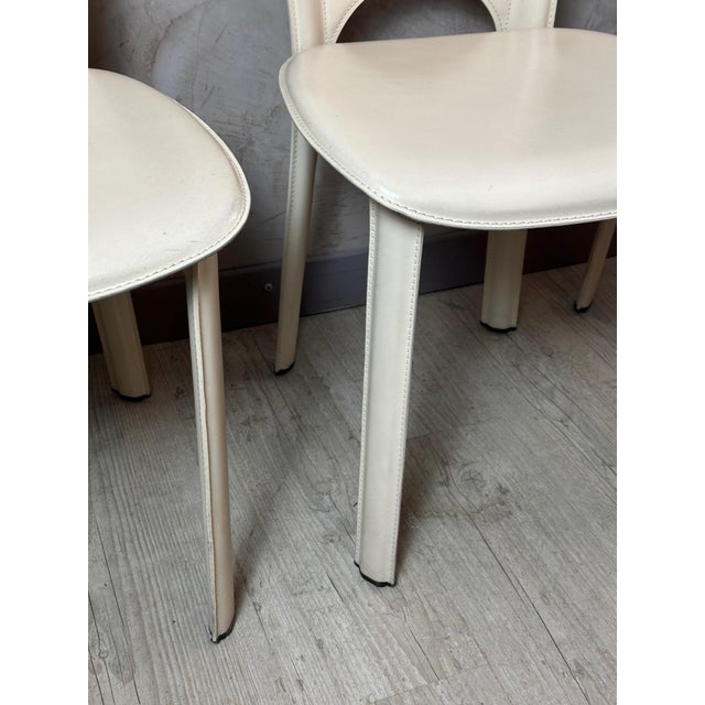 Leather Chairs, 1980s, Set of 6 For Sale - Image 4 of 15