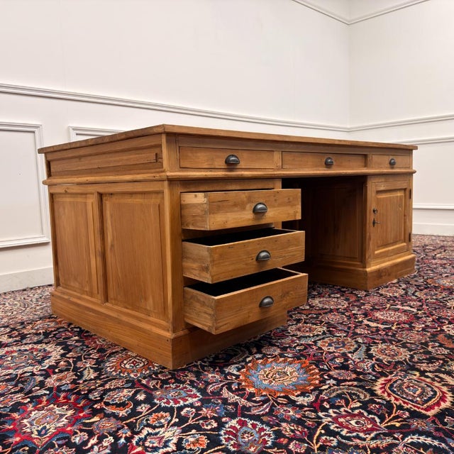 Large English Desk with Back Panel For Sale - Image 17 of 18