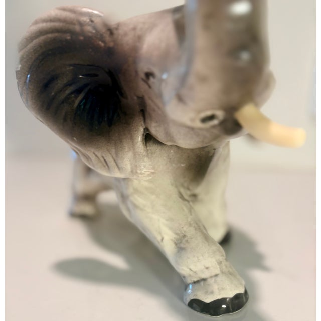 Ceramic Folk Art Paint Variation Ceramic Elephant For Sale - Image 7 of 8