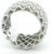 Silver Roberto Coin 18k White Gold 1.40 Carat Diamond Wide Lattice Band Ring For Sale - Image 8 of 12