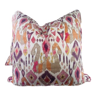 Jane Churchill "Jaru" Linen 22" Pillows-A Pair For Sale