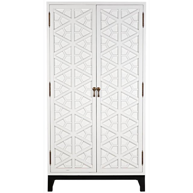 Contemporary NOIR Small Maharadscha Hutch, Solid White For Sale - Image 3 of 13