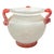 A beautiful vintage Italian Murano 'scavo' glass bowl or vase in the style of Seguso Vetri d'Arte. Features white textured...