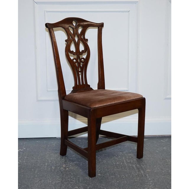 Chippendale Dining Chais H Frame, 1890s, Set of 6 For Sale - Image 16 of 18