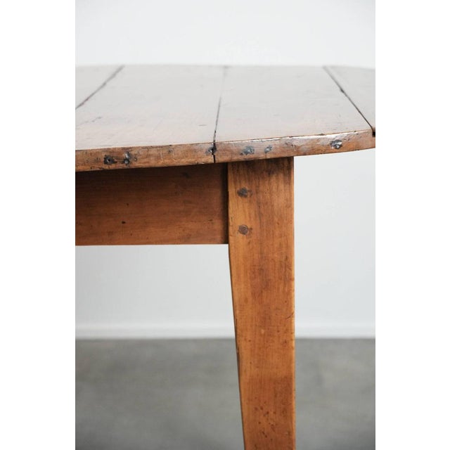 French Oval Extendable Dining Table in Fruit Tree Wood For Sale - Image 12 of 18