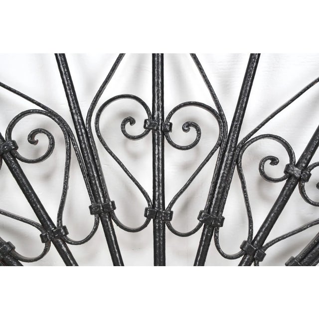 Mid 20th Century Reclaimed French Wrought Iron Arch Transom For Sale - Image 4 of 8