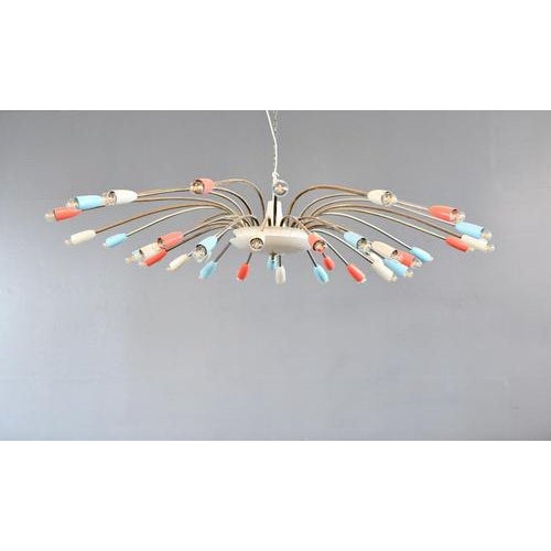 Mid-Century Sputnik Chandelier 1960s For Sale - Image 10 of 10
