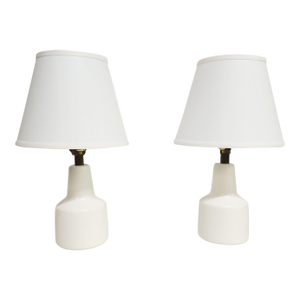 Pair Vintage Bostlund Mid-Century Danish Modern Martz Style Table Lamps