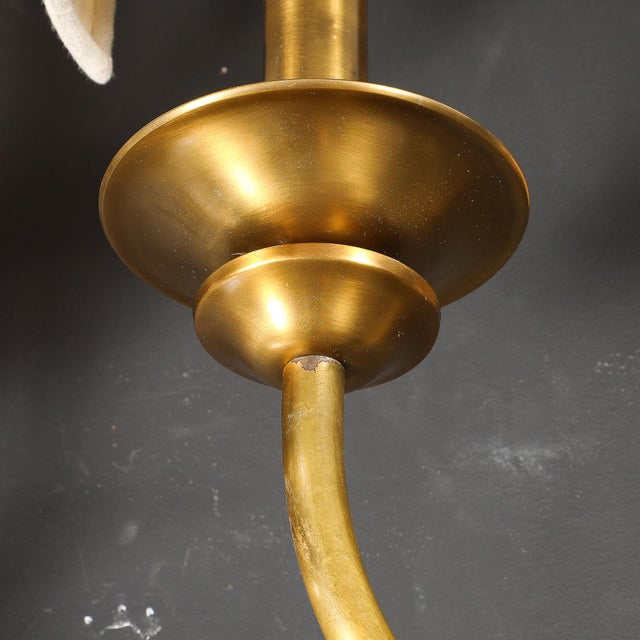 Mid 20th Century Mid-Century Modern Brass Two-Arm Sconces W/ Sculptural Volute Motif - a Pair For Sale - Image 18 of 18