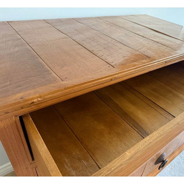 1990s 1990s Solid Teak Four-Drawer Dresser / Chest For Sale - Image 5 of 11