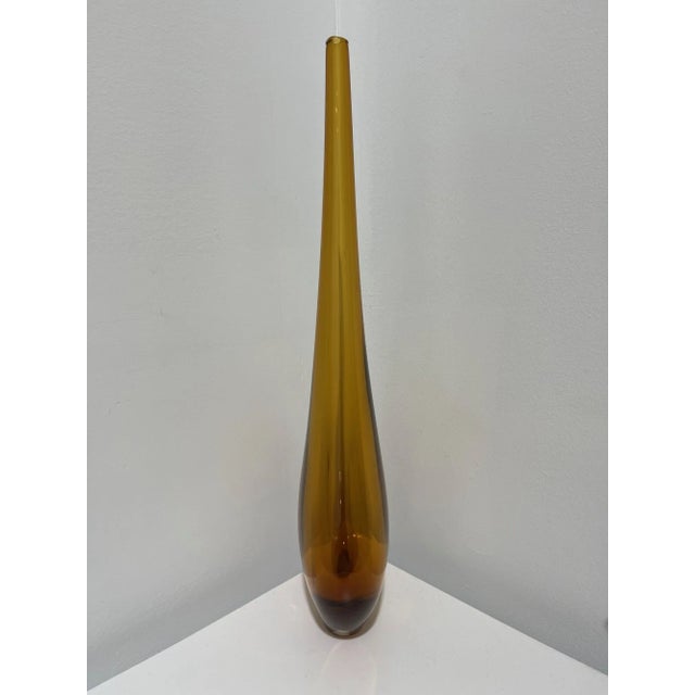 Glass Murano Glass Goccia Vase For Sale - Image 7 of 8