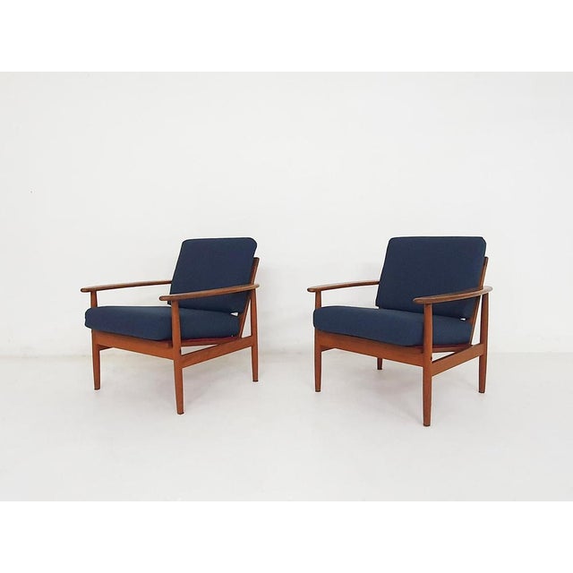 Set of Scandinavian Modern Lounge Chairs, Denmark, 1960s For Sale - Image 10 of 10