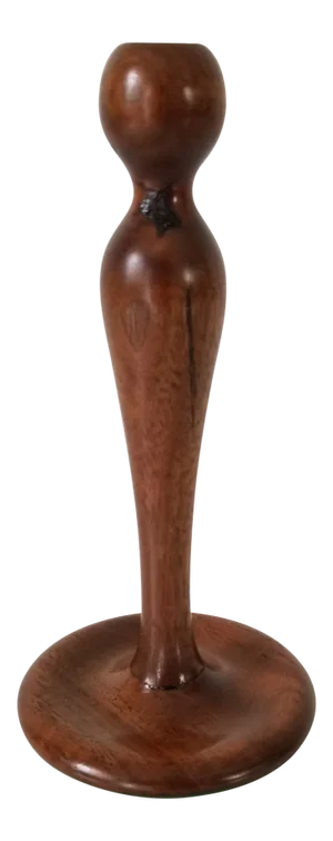 Mid-Century Danish Teak Wood Candle Holder