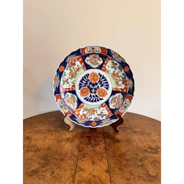Japanese Imari Plate, 1900s For Sale - Image 4 of 6