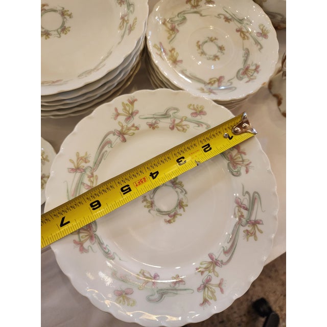 Alabaster 36 Piece Haviland Limoges Vintage Dessert Dish Set For Sale - Image 8 of 12