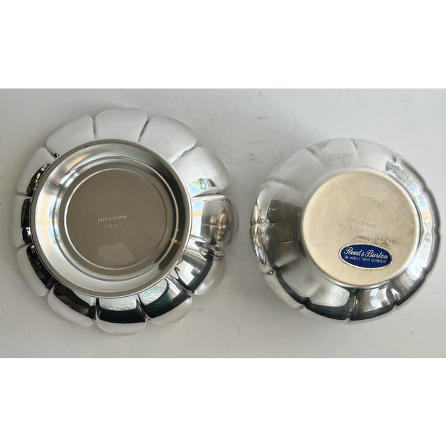 Mid 20th Century Vintage Reed & Baron Silverplate Lotus Flower Vase For Sale - Image 11 of 12