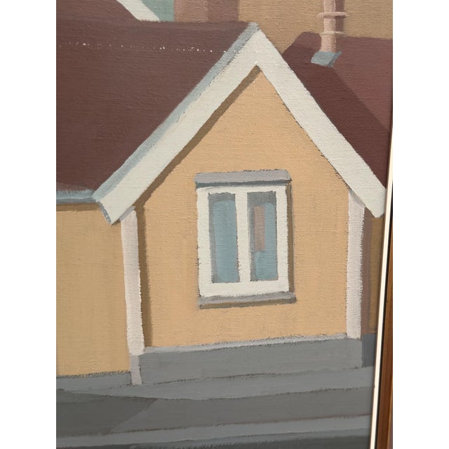 1980s Gunnar Fohlin, City Scene, 1987, Oil on Canvas, Framed For Sale - Image 5 of 18