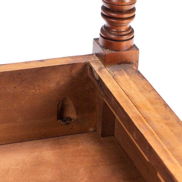 Upper Connecticut Valley Sheraton Curly Birch One-Drawer Stand, C. 1820 For Sale - Image 12 of 17
