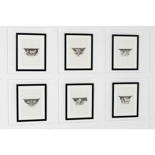 Black Framed Engravings, 19th Century, Set of 6 For Sale - Image 8 of 8