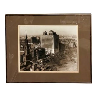 Mid Century 1970's Sepia Tone - Boston Ritz Carlton Hotel in 1929, Signed For Sale