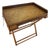 Vintage 1970s British Colonial–style Faux Bamboo Tray Table. For Sale