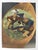 Early 20th century colortone advertising photograph of football players in leather helmets. Unsigned. Unframed, edge and...