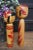 Mid-Century Modern Vintage Traditional Kokeshi, Japan, 1950s, Set of 2 For Sale - Image 3 of 9
