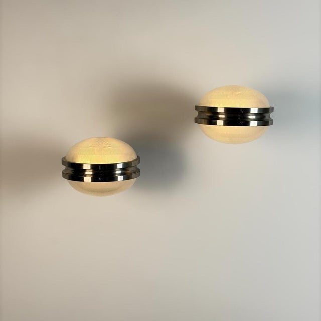 Artemide Large Version Gamma Wall Sconces by Sergio Mazza for Artemide, 1960s, Set of 2 For Sale - Image 4 of 18