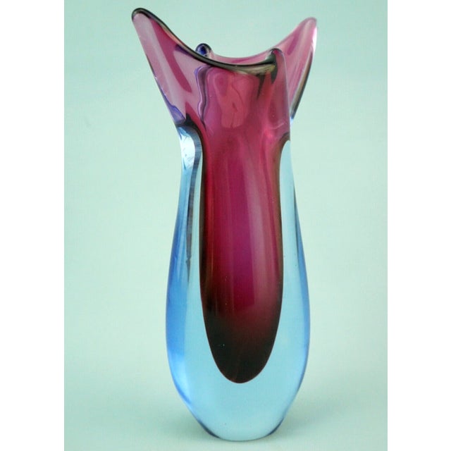 Murano Sommerso Glass Vases attributed to Flavio Poli, Italy, 1930s, Set of 2 For Sale - Image 17 of 18
