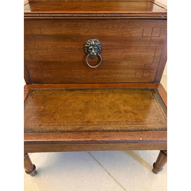 Antique George III Mahogany Library Steps, 1800s For Sale - Image 3 of 7