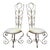 1930s Vintage Wrought Iron French Art Deco Chairs - a Pair For Sale