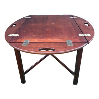 Mid-20th Century Attributed to Henkel Harris Butler Coffee or Occasional Table in Solid Cherry For Sale