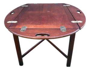 Mid-20th Century Attributed to Henkel Harris Butler Coffee or Occasional Table in Solid Cherry
