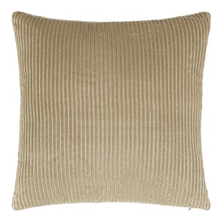 Scalamandre 22" x 22" Highlight Pillow in Beige For Sale