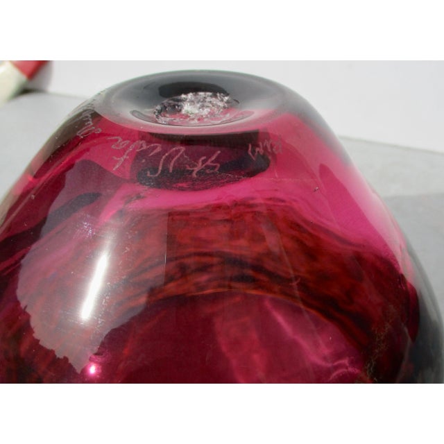 Glass French Art Glass Bowl Circa 1980s' For Sale - Image 7 of 9