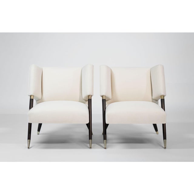 Set of Lounge Chairs by Karpen of California in Mohair, Circa 1950s For Sale In New York - Image 6 of 11