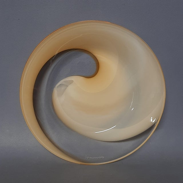 Glass Modern Murano Glass Centerpiece Plate from La Murrina, 1970s For Sale - Image 7 of 13