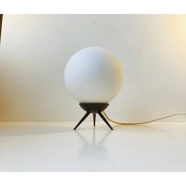 Mid-Century Modern Small Vintage Scandinavian Space Bug Table Light, 1960s For Sale - Image 3 of 5