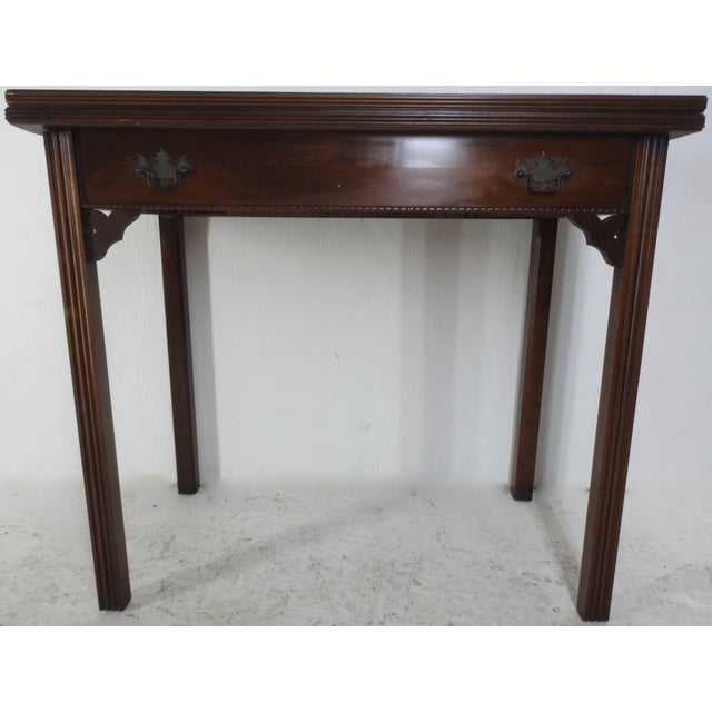 Brown 19th Century Chippendale Style Game Table For Sale - Image 8 of 13