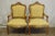 Quality Pair of Custom Upholstered Solid Walnut Louis XV Style Arm Chairs AGE/COUNTRY OF ORIGIN: Approx 40 years, America...
