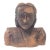 Vintage Ceramic Female Bust Sculpture For Sale