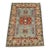 Kazak Rug 2’10” X 4′ Blue Wool Tribal Hand-Knotted Oriental Carpet For Sale