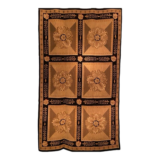 Vintage Neoclassical Needlepoint Tapestry 36 X 60 For Sale