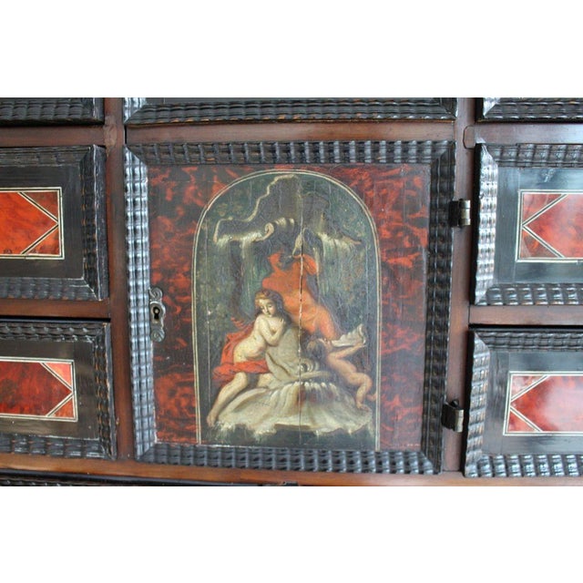 17th Century Antique 17th Century Dutch Travelling Chest Made in the Netherlands in C. 1680 With 18th Cent Chinoiseries Stand C. 1700s For Sale - Image 5 of 18