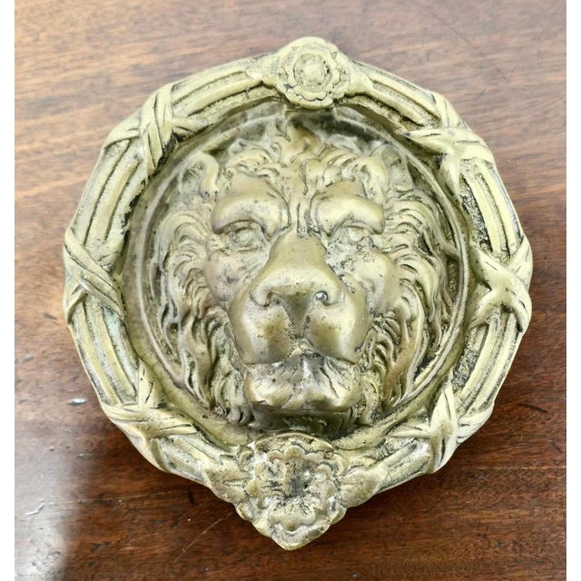 Heavy Gothic Lion’s Mask Brass Door Knocker This is a superb door knocker, the handsome Lion’s Head is at the centre and...