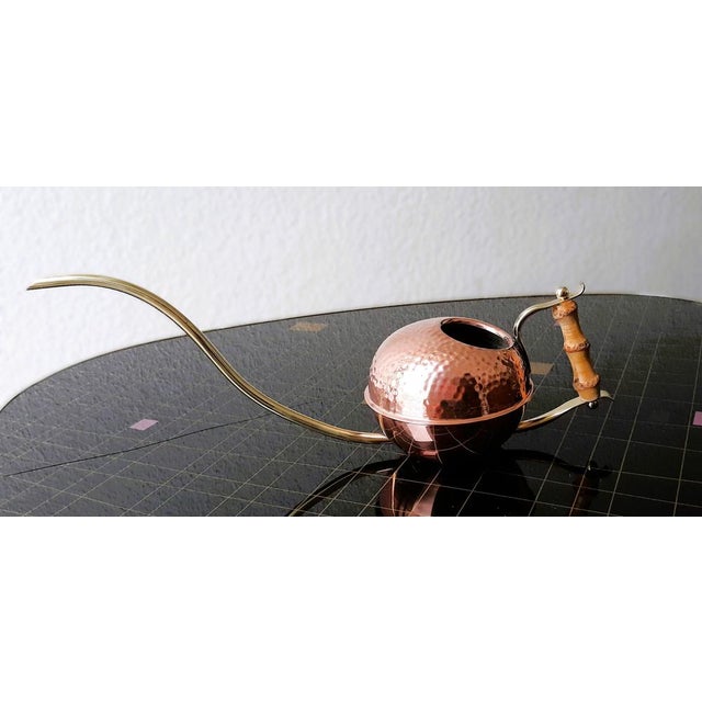 Mid-Century Space Age Watering Can in Copper & Brass, 1950s For Sale - Image 9 of 10
