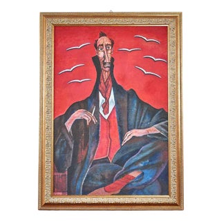 Bruno Fantini, Sailor, Mixed Technique on Paper, 2000s, Framed For Sale